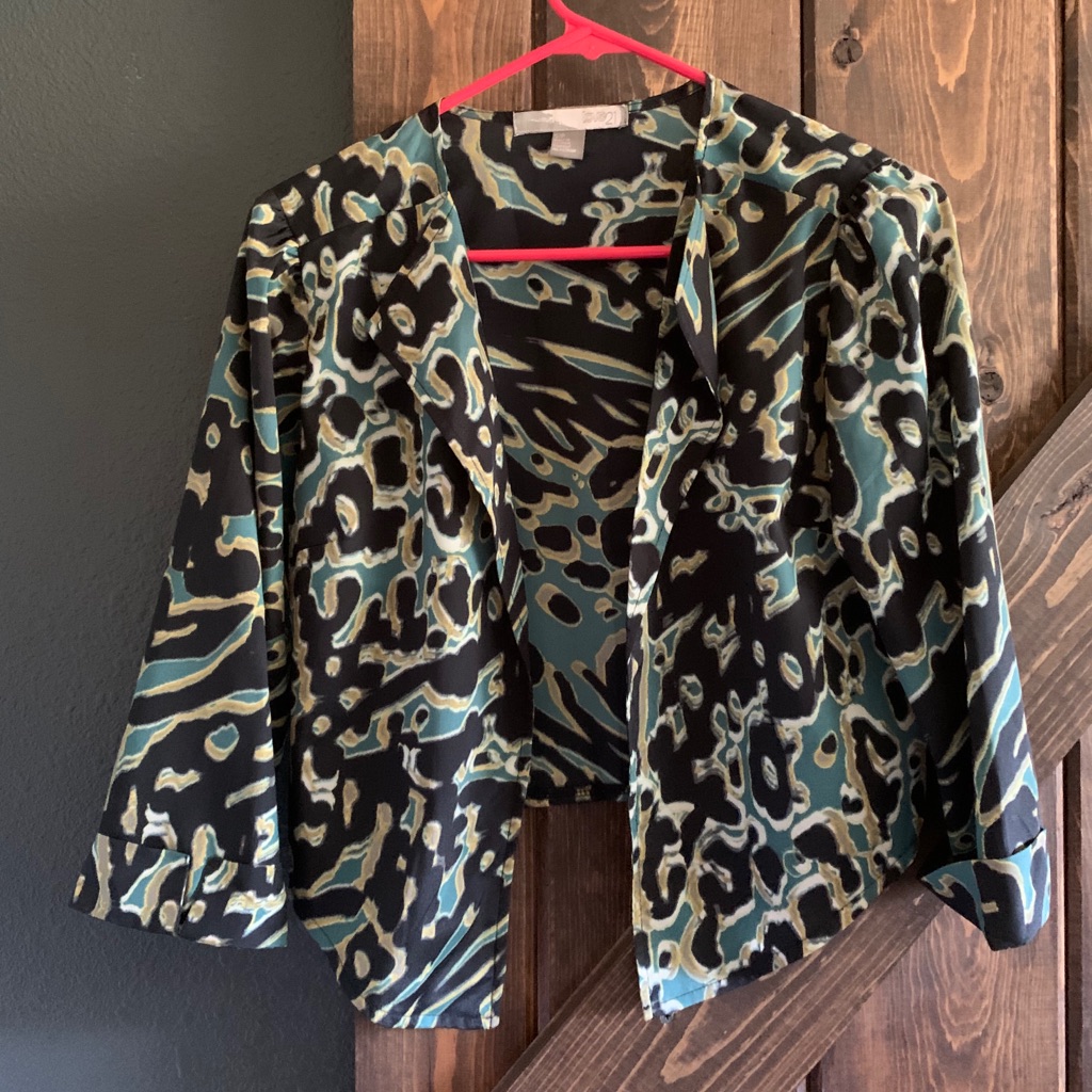 Pattern Crop Jacket